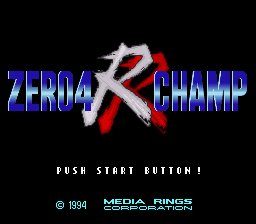 Zero 4 Champ RR Title Screen